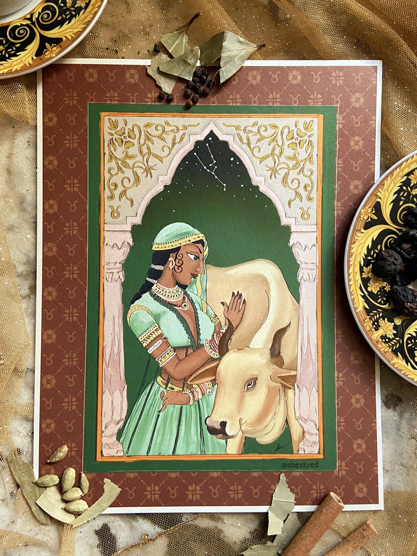 ASTRORANI SHIMMERING ART PRINT