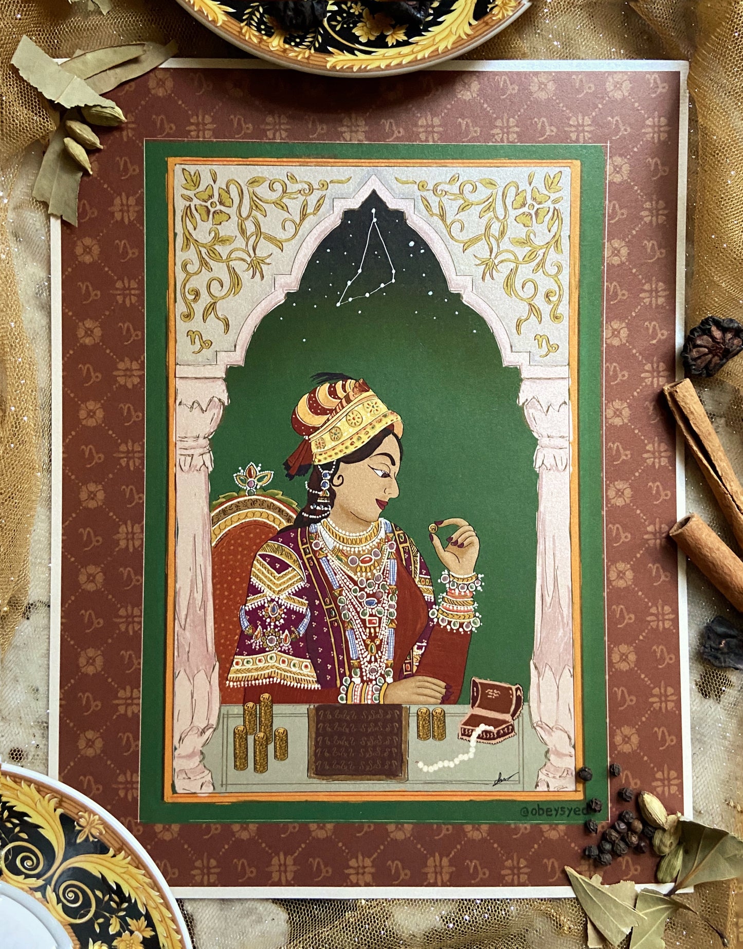ASTRORANI SHIMMERING ART PRINT