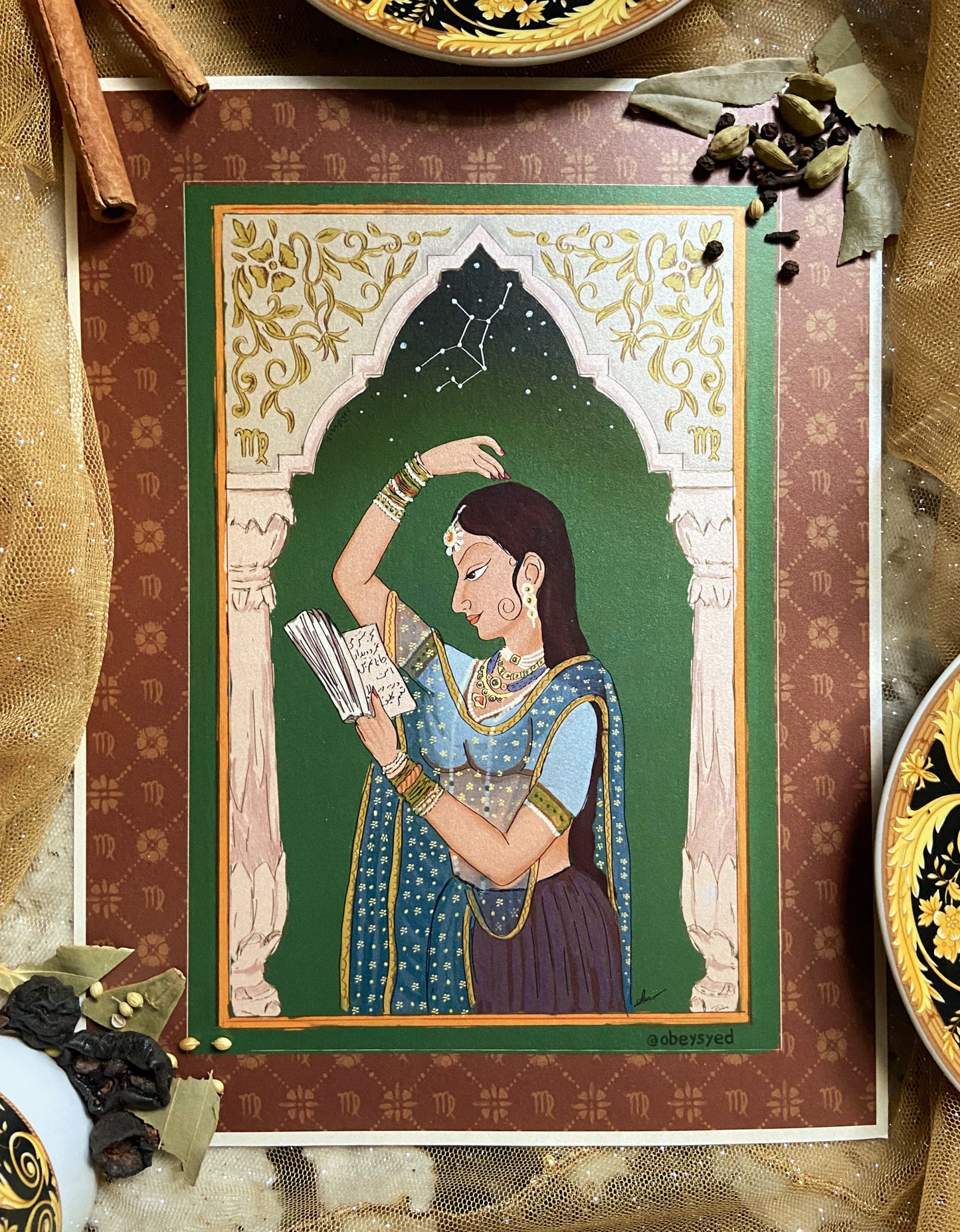 ASTRORANI SHIMMERING ART PRINT