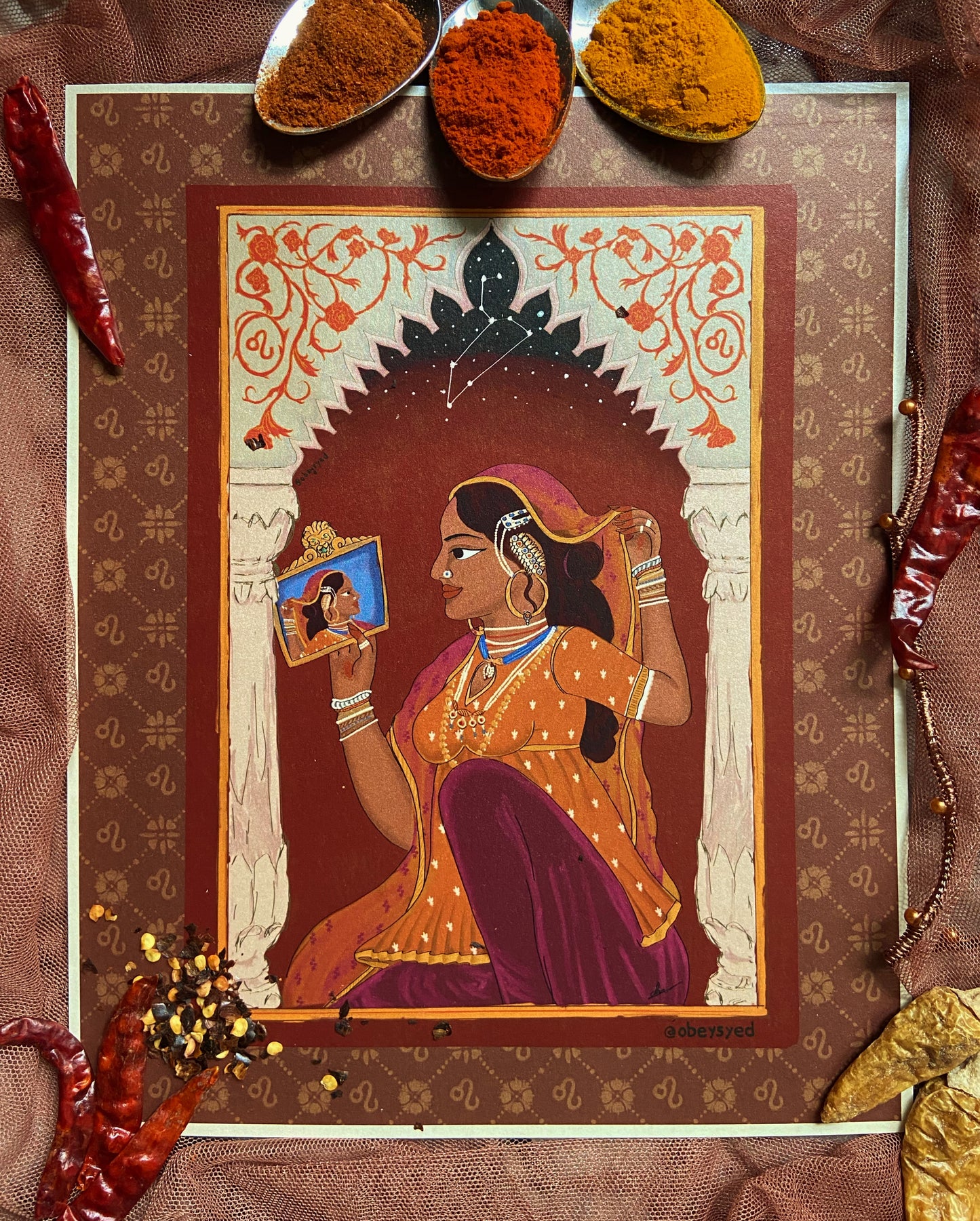 ASTRORANI SHIMMERING ART PRINT