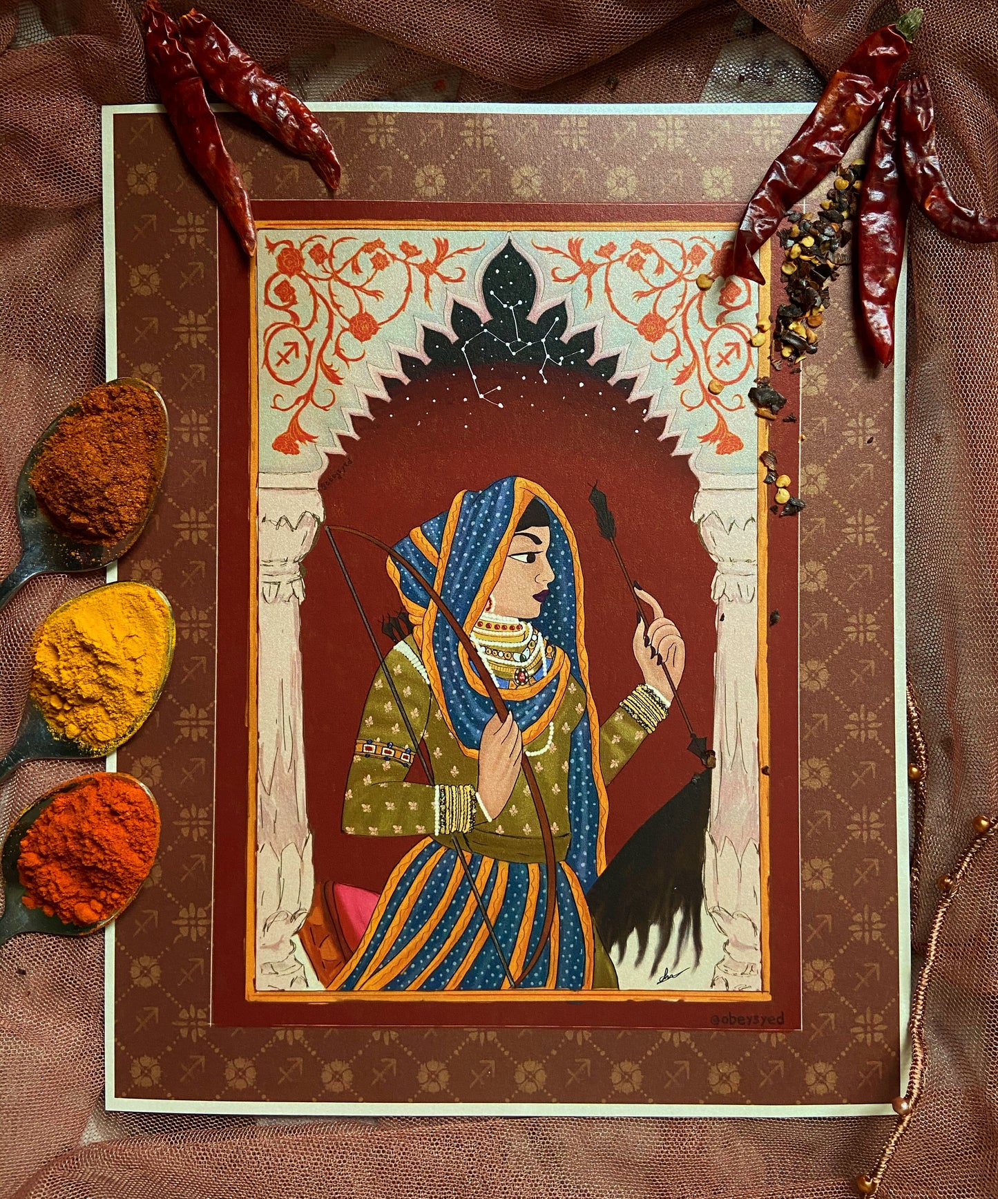 ASTRORANI SHIMMERING ART PRINT