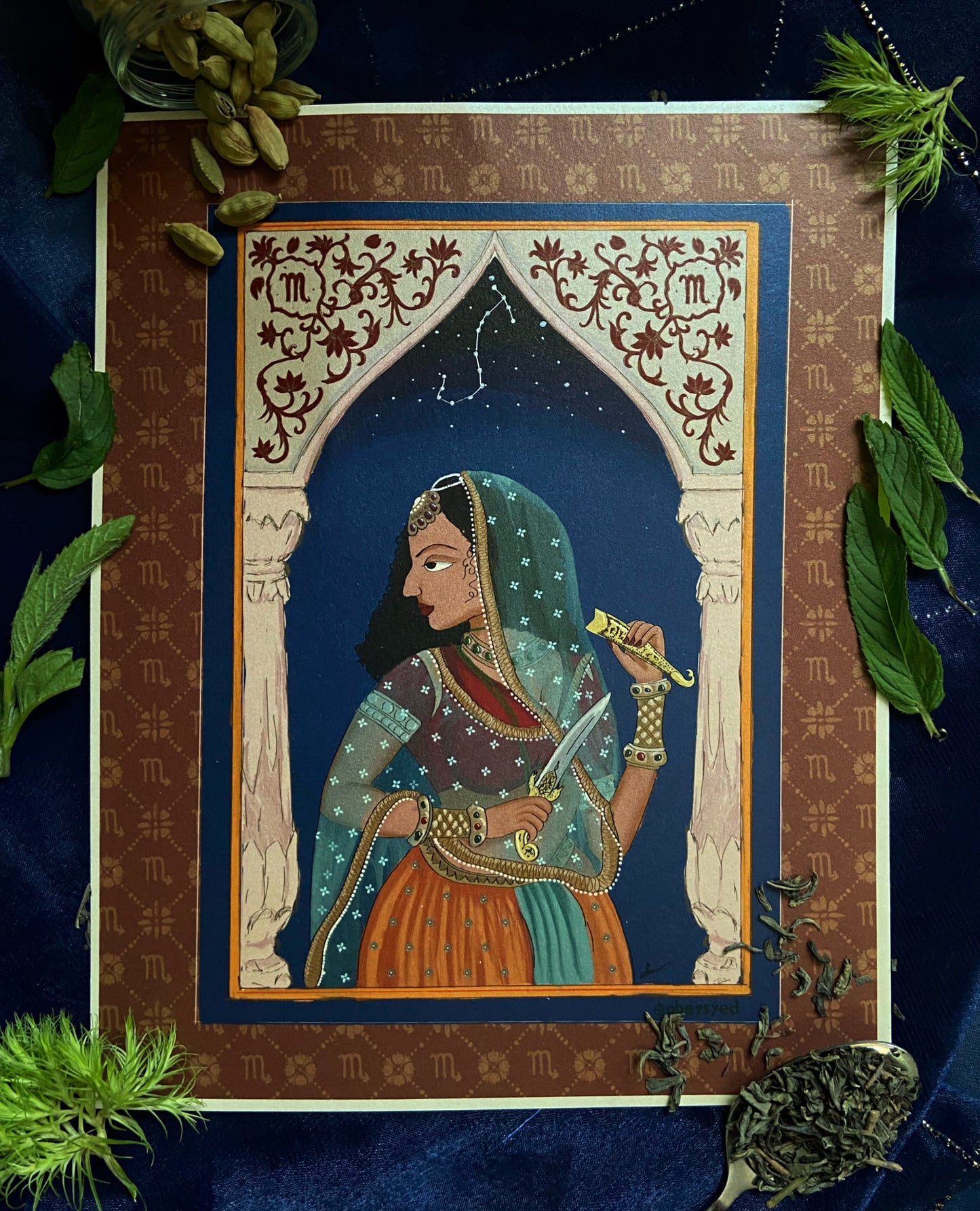 ASTRORANI SHIMMERING ART PRINT